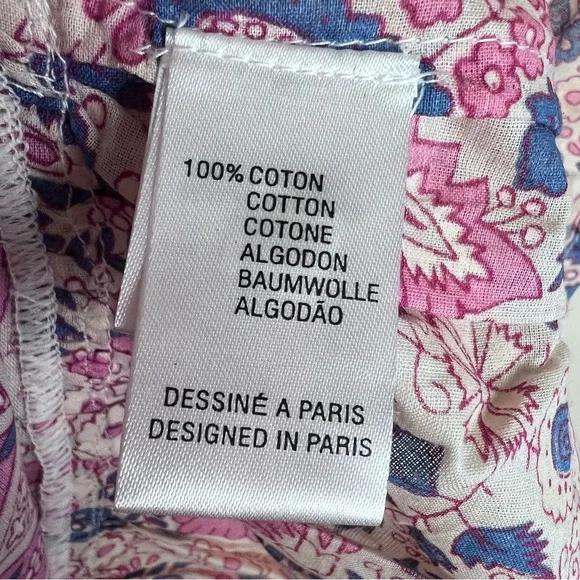 NWT Antik Batik Helene Cotton Long Sundress Light Pink Floral Print Size XS - Picture 12 of 15